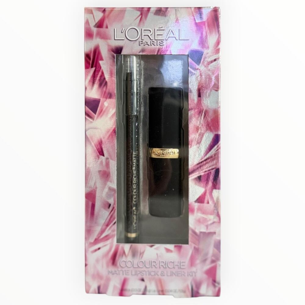 L'Oreal Colour Riche Matte Lipstick Liner Kit 707 Matte-Jestic 104 Plum NEW